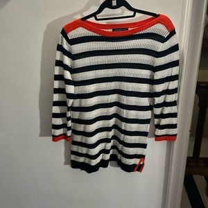 Jones New York petite striped sweater , size petite medium
